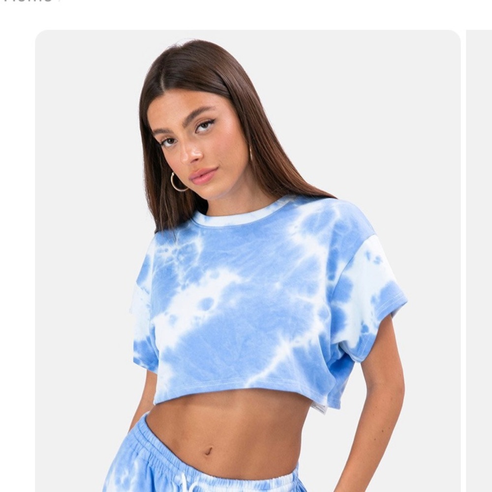 SKY BLUE ADIKA CROP TOP